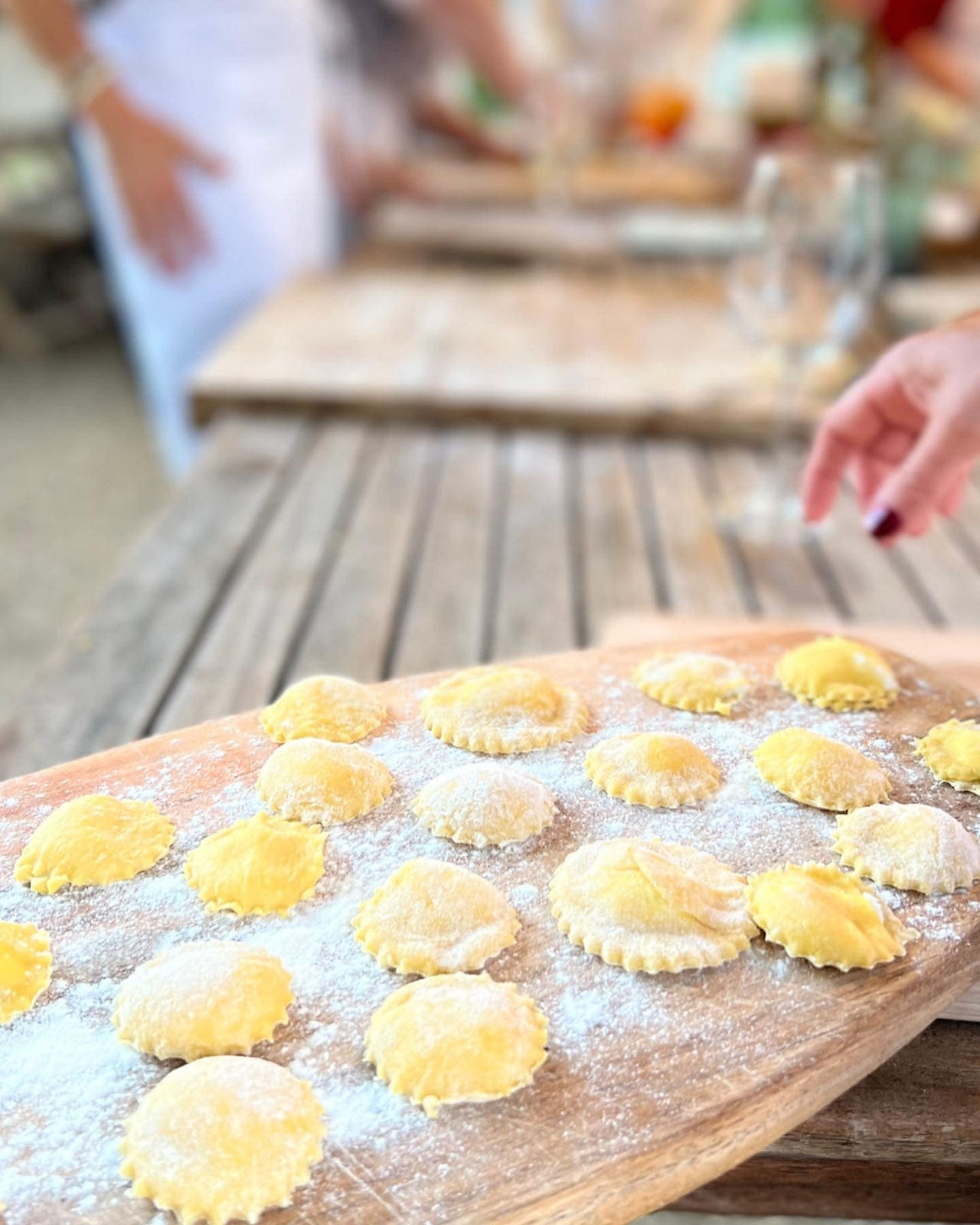making pasta