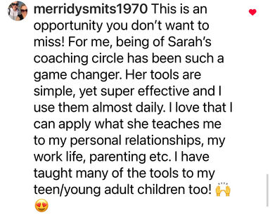 Mindset coaching Sarah Centrella