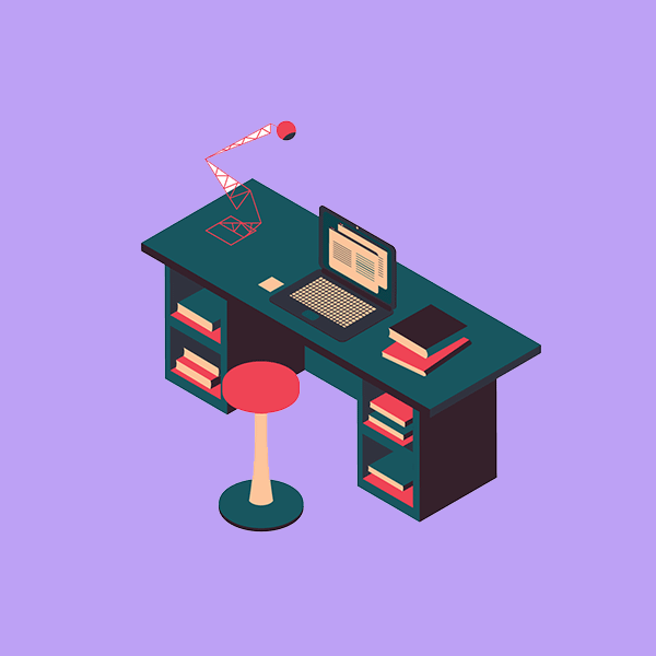 desk and phone