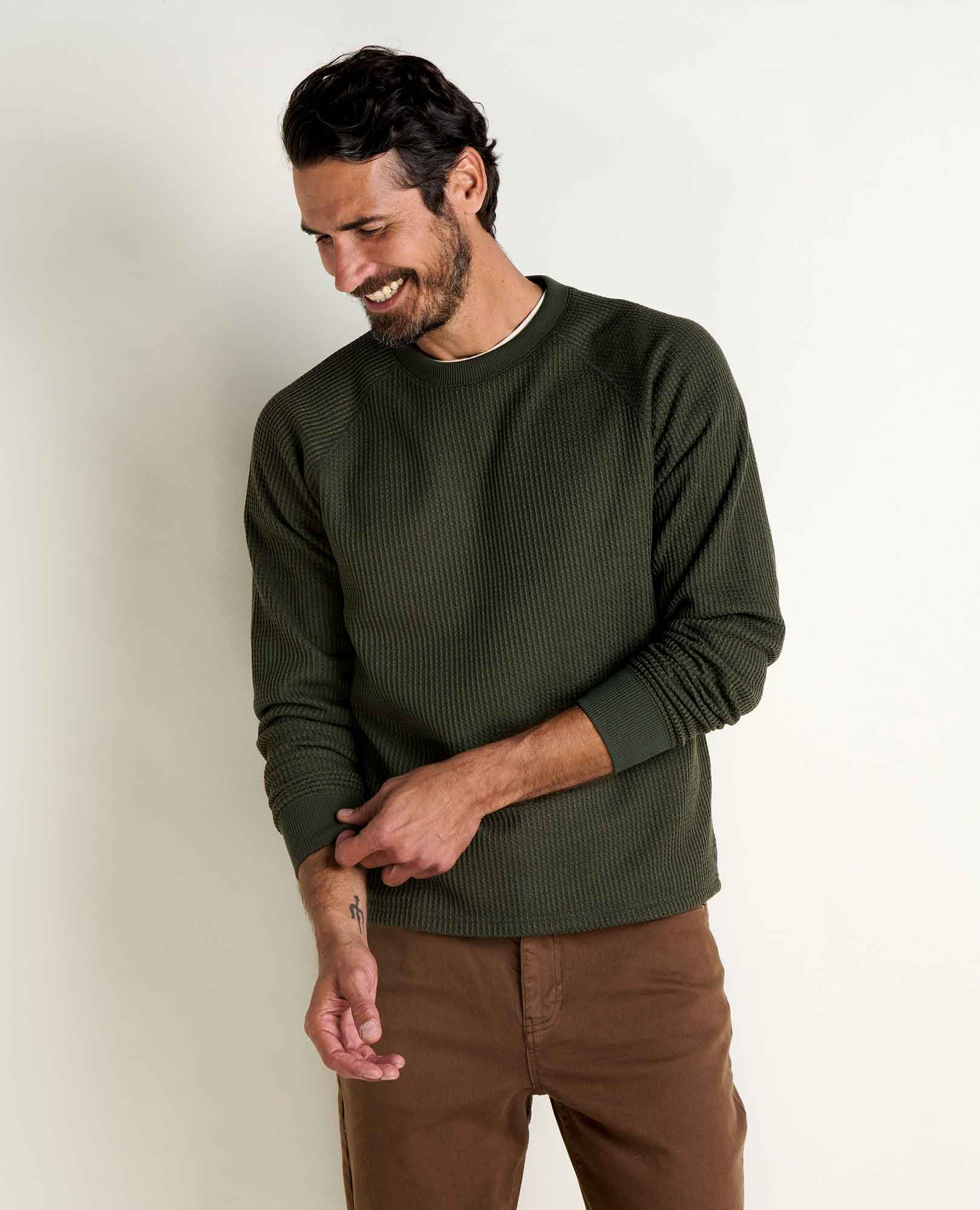 Toad & Co M's Bitterroot Crew Olive