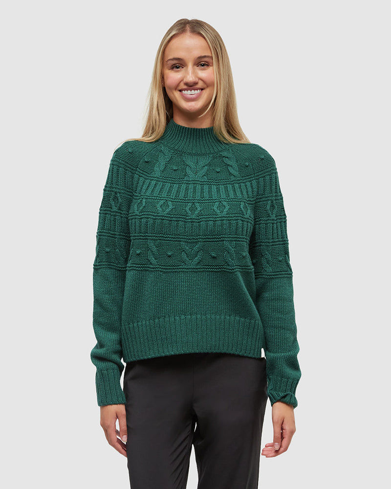 Tentree Women's Colson Sweater (Dark Forest)