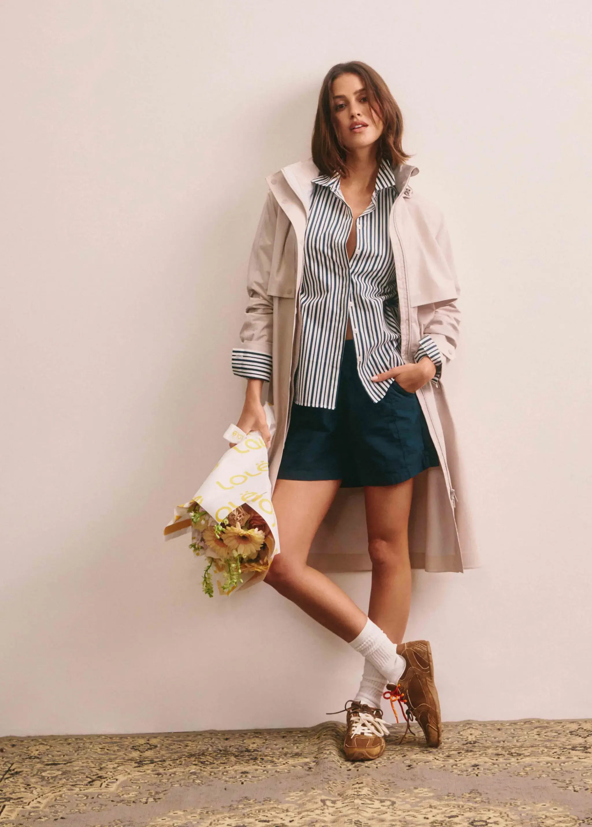 Lole ALIZE TRENCH COAT - ABALONE