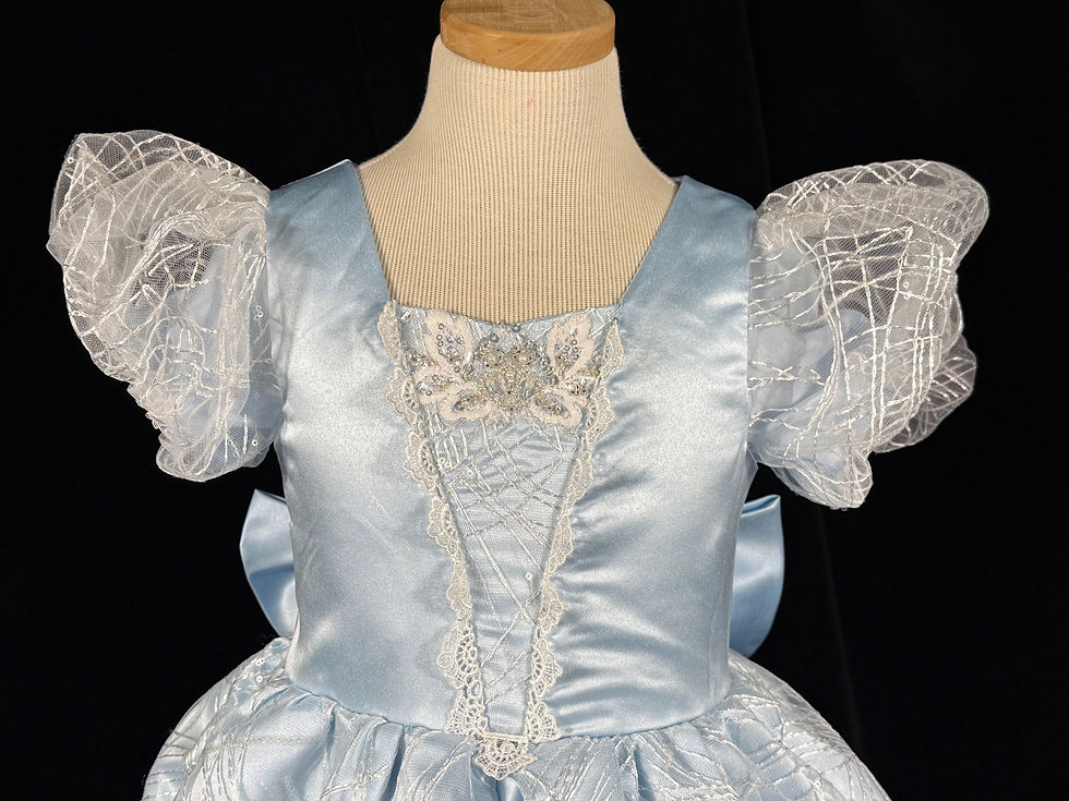 Thumbnail: Girl's Size 5/6 Deluxe Disney Cinderella Princess Dress Costume