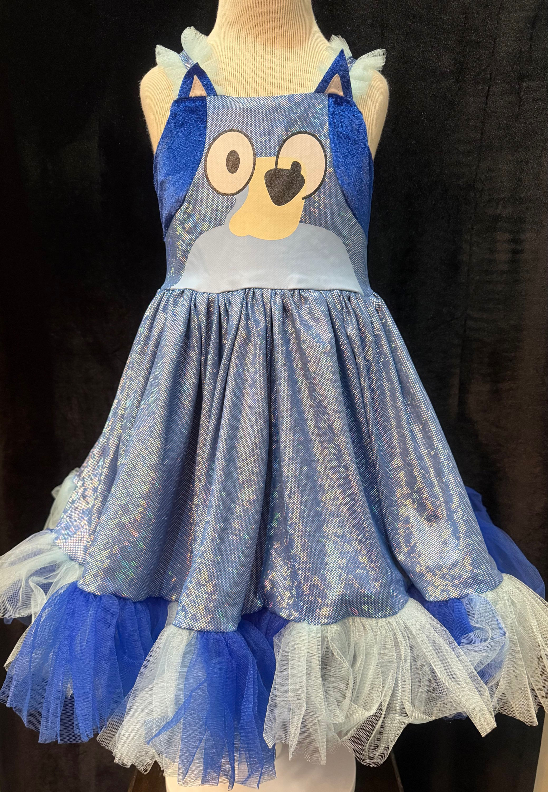 Girl's Bluey Dress Costume