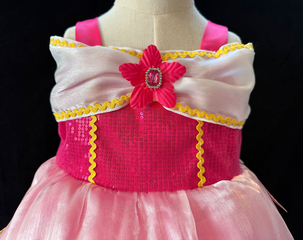 Thumbnail: Girl's Size 2-3  Disney Princess Aurora Sleeping Beauty Dress Costume