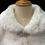 Thumbnail: Girl's White Faux Fur Princess Shoulder Wrap Shawl