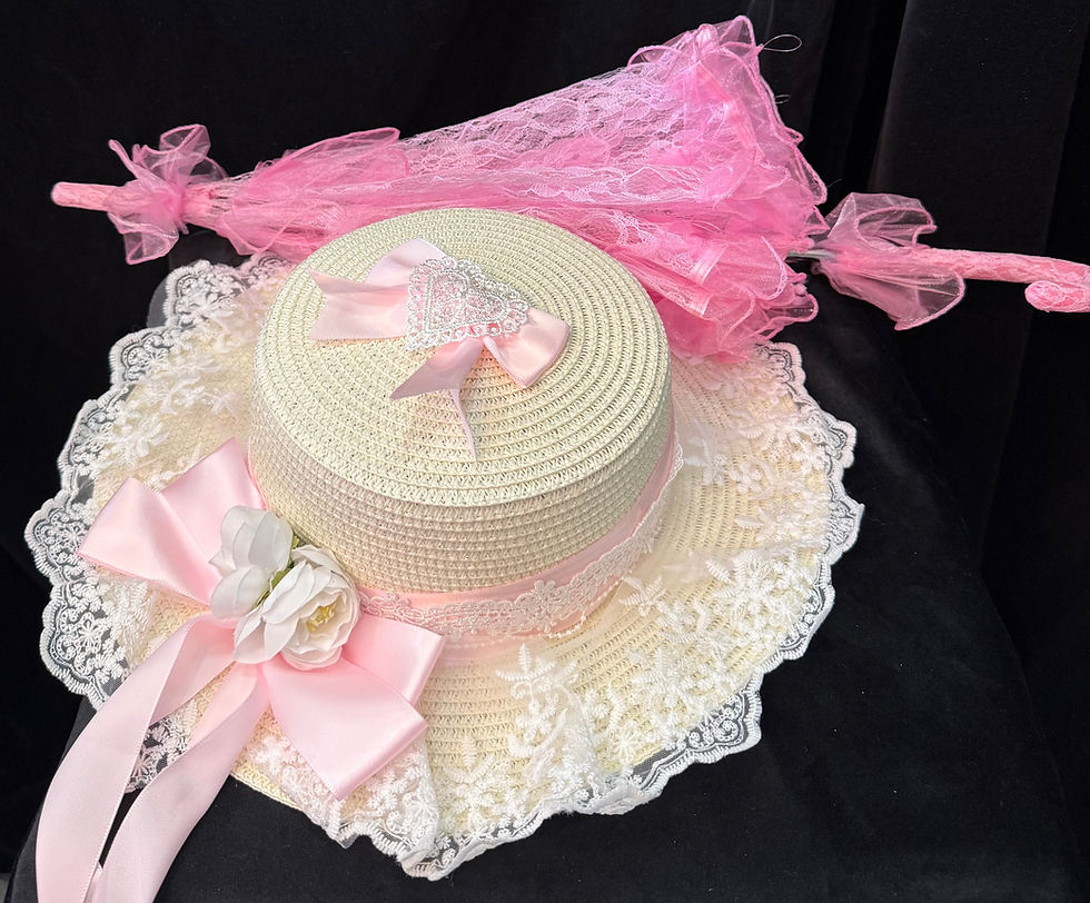 Thumbnail: Girl's Size 9-10 Pink Southern Belle Dress Costume