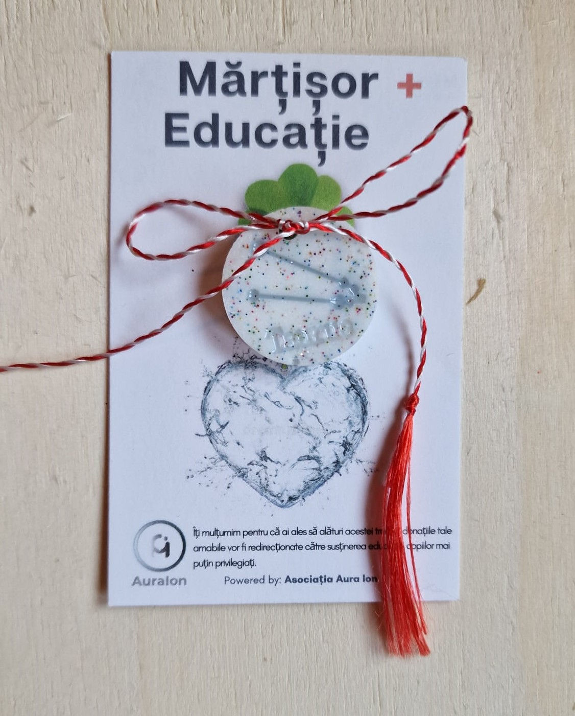 Martisor din Rasina Epoxi Zodie Taur