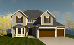 Front Elevation: Traditional