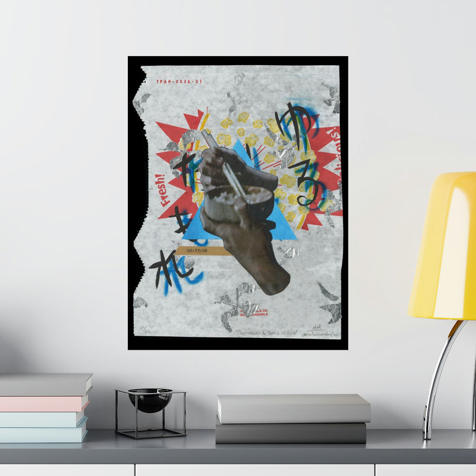 Thumbnail: POPCORN - A Bowl of Rice, Reproduction Print