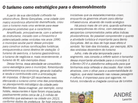 O TURISMO COMO ESTRATÉGICO PARA O DESENVOLVIMENTO