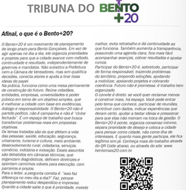 AFINAL, O QUE É O BENTO+20?