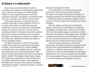 O FUTURO E A EDUCAÇÃO