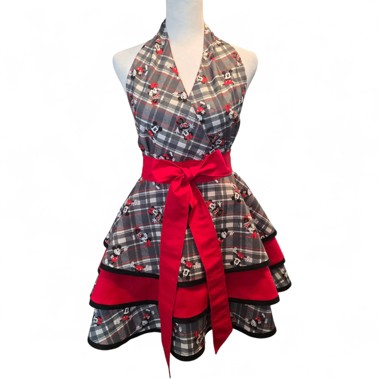 Vintage Inspired Apron - Minnie Red