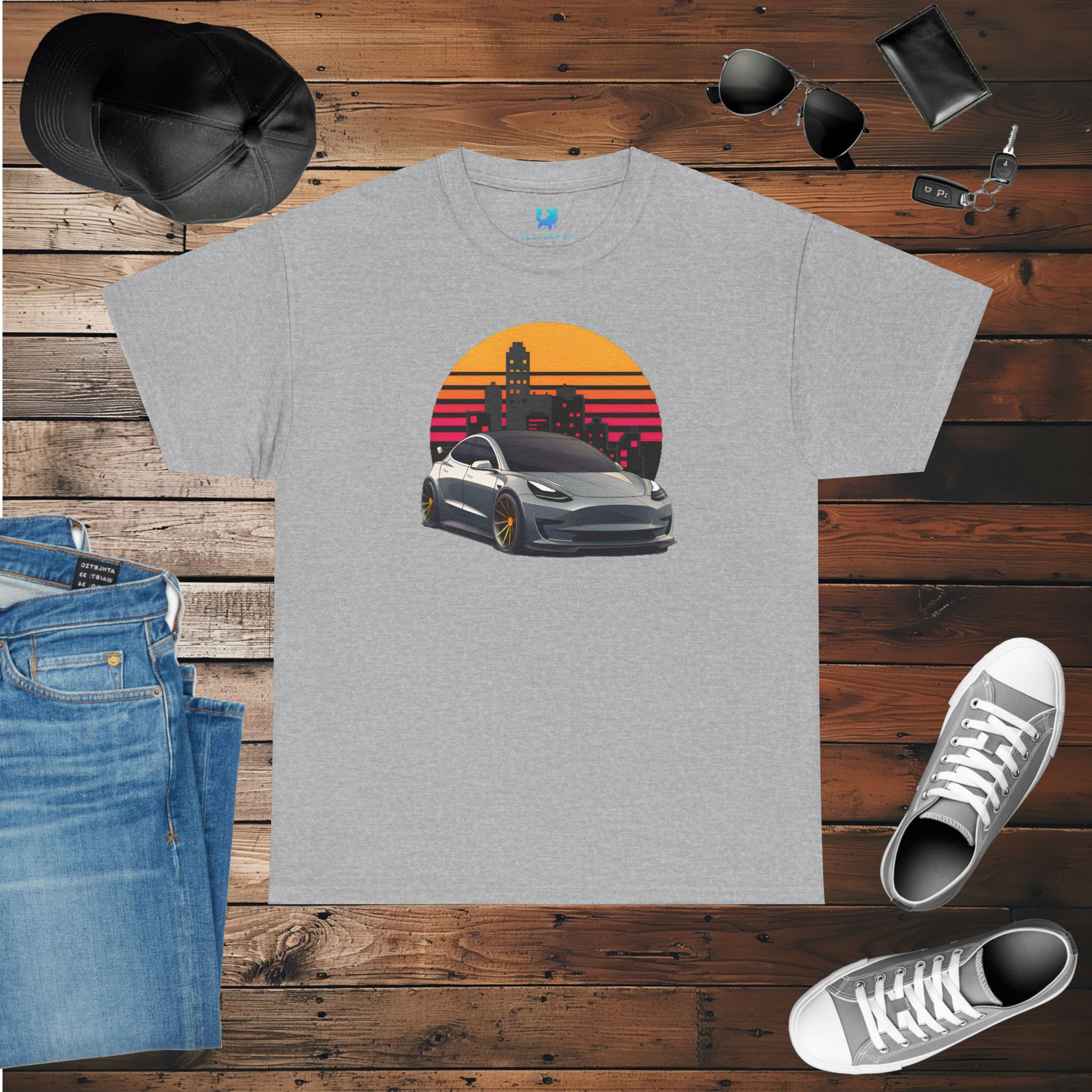 Model 3 City Scape Graphic Tee
