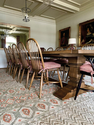 luxury coastal interior design transforming large family homes with timeless English style. High end residential interior design blending antique furniture with contemporary comfort. Elegant seaside home interiors designed to balance heritage character with modern living. Luxury Cornwall interior design project featuring vintage furnishings and layered textures. Bespoke interior design for large coastal properties with cohesive colour palettes and natural materials. Sophisticated home interiors combining classic British design with relaxed coastal influences. Luxury farmhouse and coastal home redesign creating warm, welcoming living spaces. High end interior design incorporating antiques, art and bespoke furnishings for characterful homes. Elegant coastal interiors designed for relaxed family living and year round entertaining. Luxury residential interior design in Cornwall creating timeless, comfortable homes by the sea.