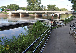 Wolf River downtown New London, Wisconsin