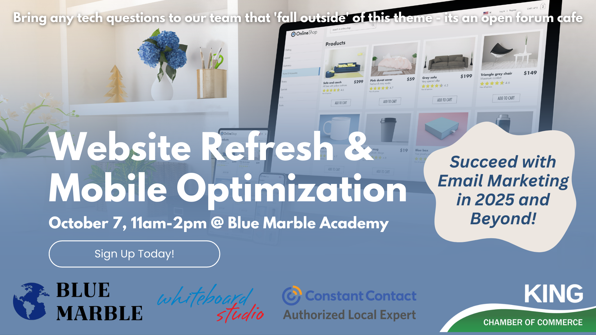 Tech Cafe: Website Refresh & Mobile Optimization