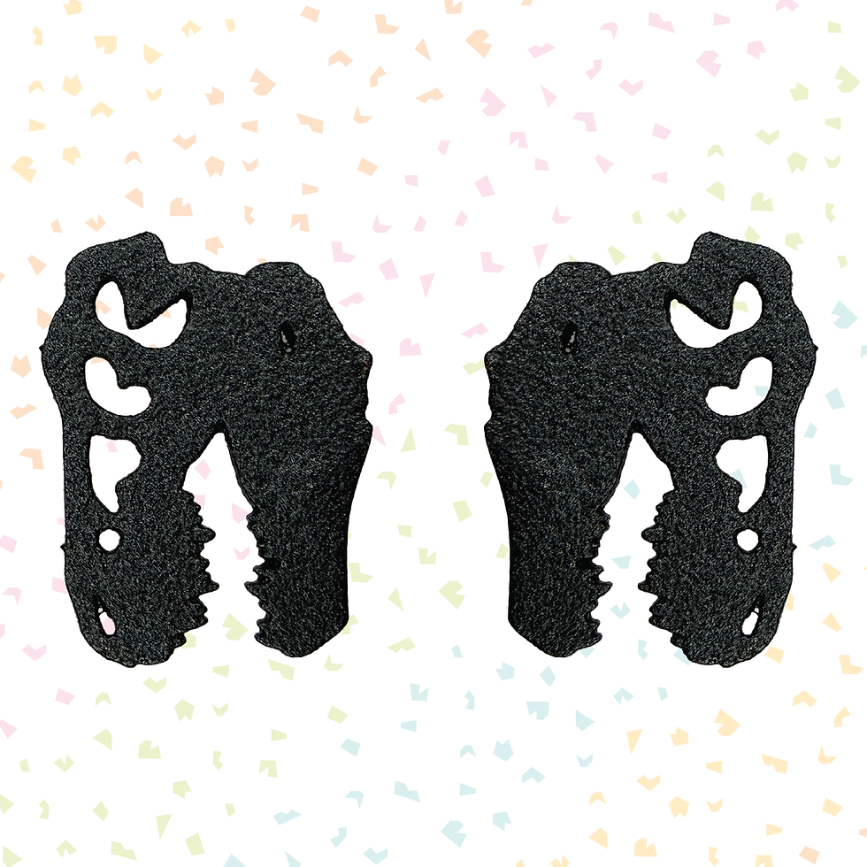 Thumbnail: T-Rex Skull Earrings
