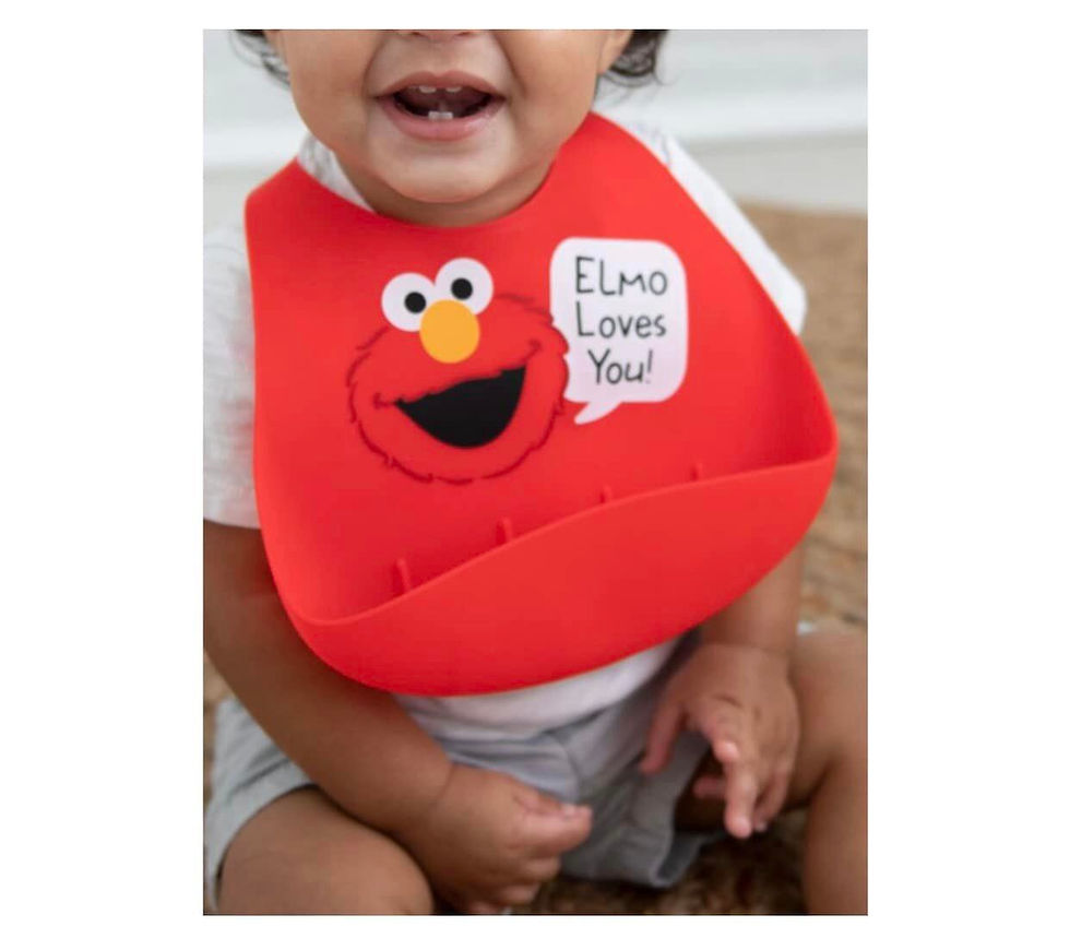 Miniatura: Sesame Street Baby Elmo Silicone Scoop-Bib