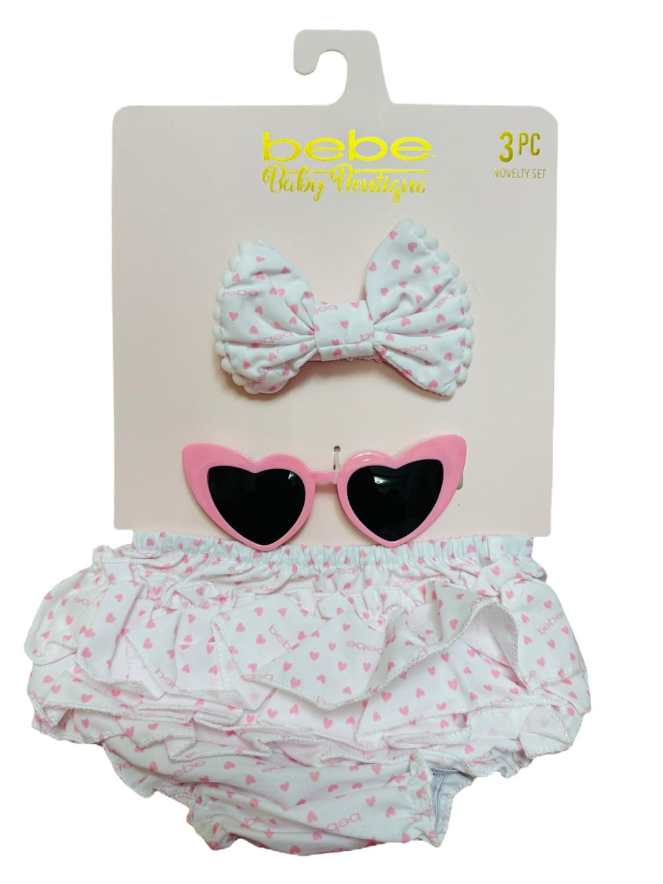 Set 3 Piezas Marca Bebe Original – Talla 0-6 meses