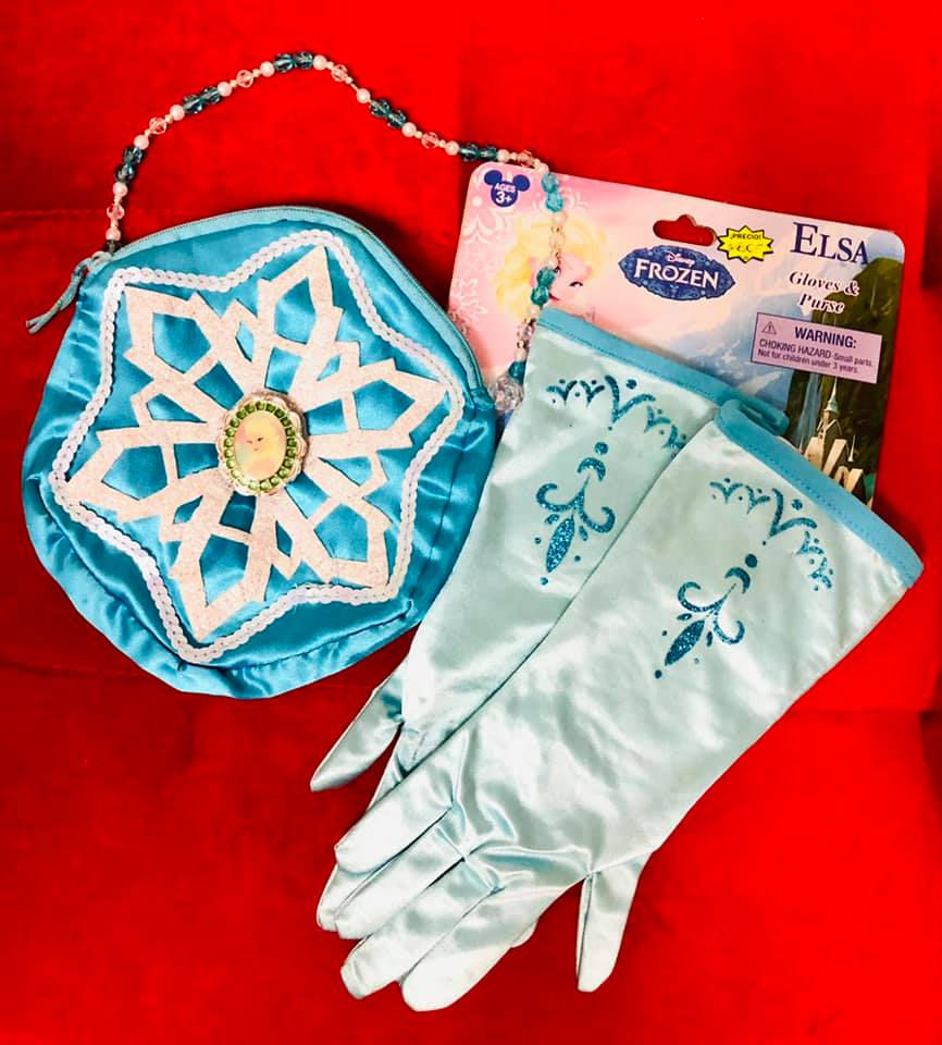 Set De Guantes Y Cartera Princess - Elsa De Arendelle