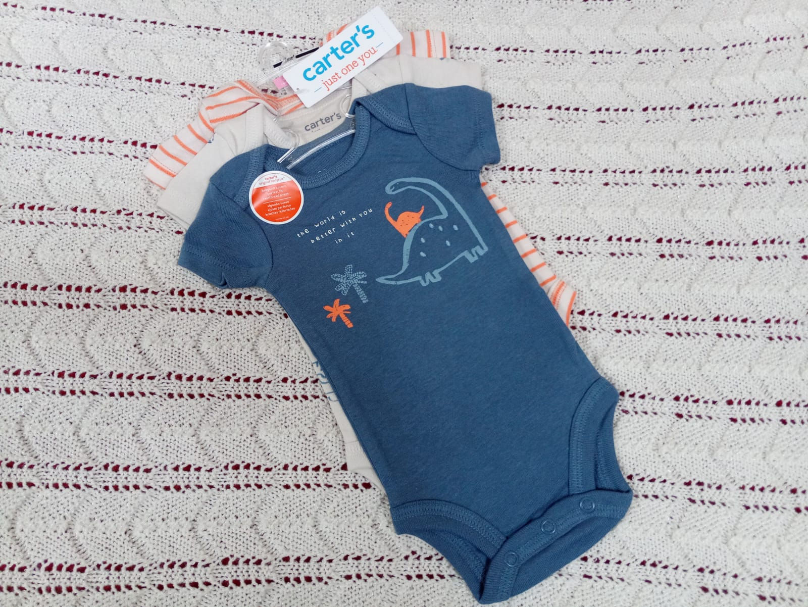 3 Pack Set Bodies Marca Carter’s Talla 0-3M