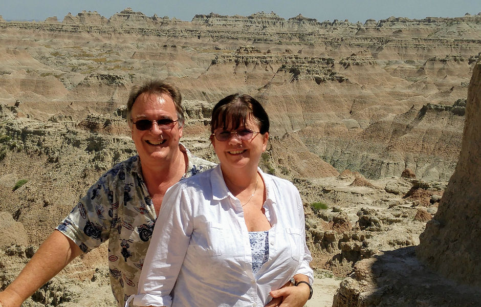 Steve and Loretta at Badlands National Park