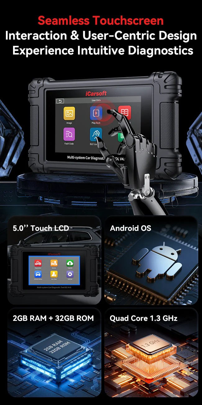 Miniatura: ICARSOFT VOL V4.0 For Volvo & Saab Touch Screen Diagnostic Scanner