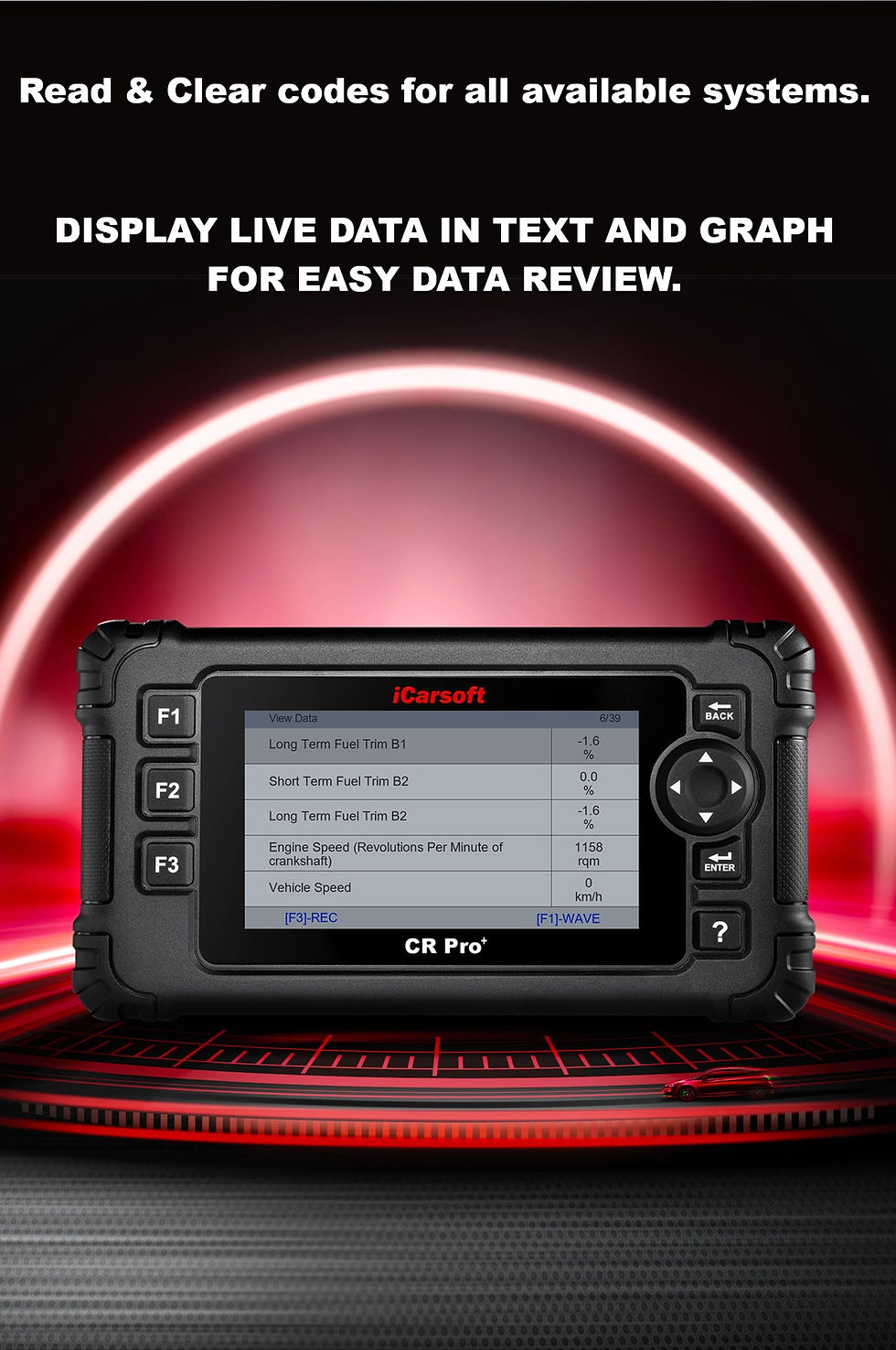 Thumbnail: ICARSOFT CR PRO+ Plus Diagnostic Scanner - Multi Vehicle