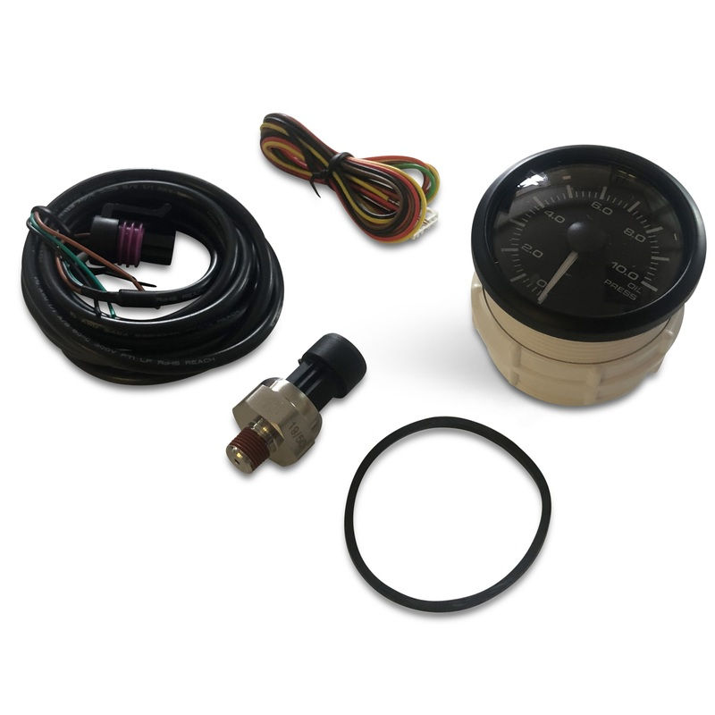 Miniatura: 52mm Prosport Waterproof Amber/White Oil Pressure Gauge (BAR)