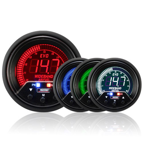 60mm Evo LCD Peak / Warning Wideband AFR Kit (With Output) Prosport