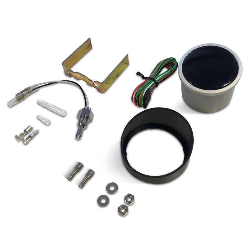 Miniatyrbilde: 52mm Prosport Smoked Super Blue/White Water Temperature Gauge (°C)