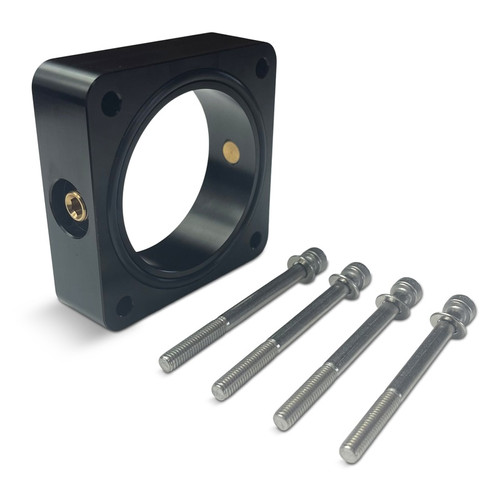 Torque Solution Throttle Body Spacer 2013 Ford Focus ST - Black main image 0