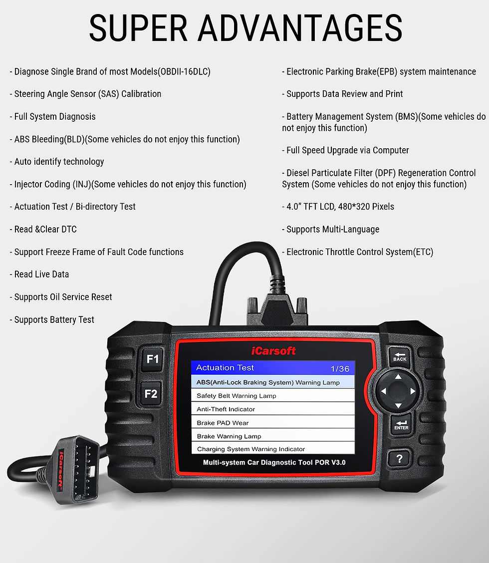 Miniaturbild: ICARSOFT POR V3.0 Diagnostic Scanner - Porsche / Cayenne