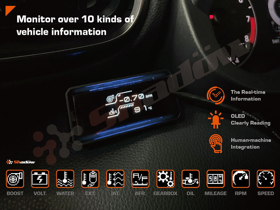Thumbnail: Shadow D-METER-2 Plus Multi OBD2 Display Gauge