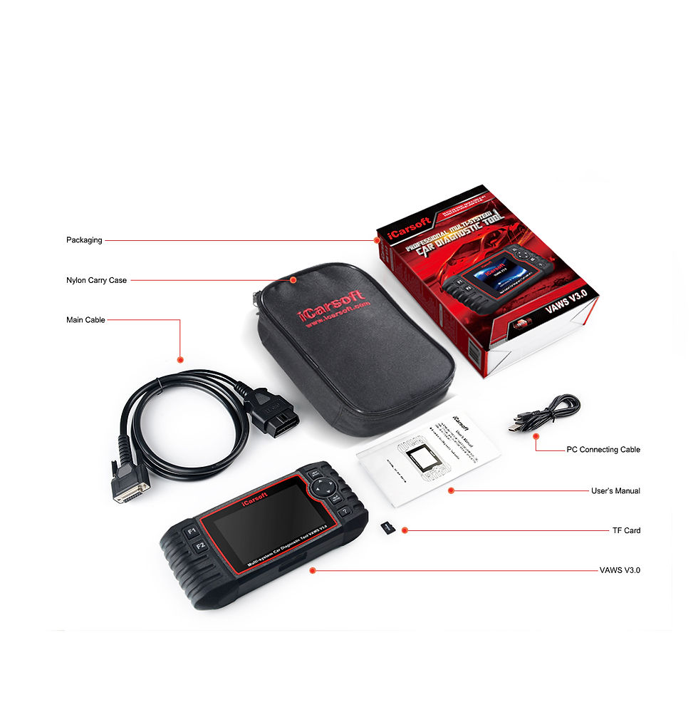 Sīktēls: ICARSOFT VAWS V3.0 Diagnostic Scanner - VW, VAG, Audi, Seat & Skoda