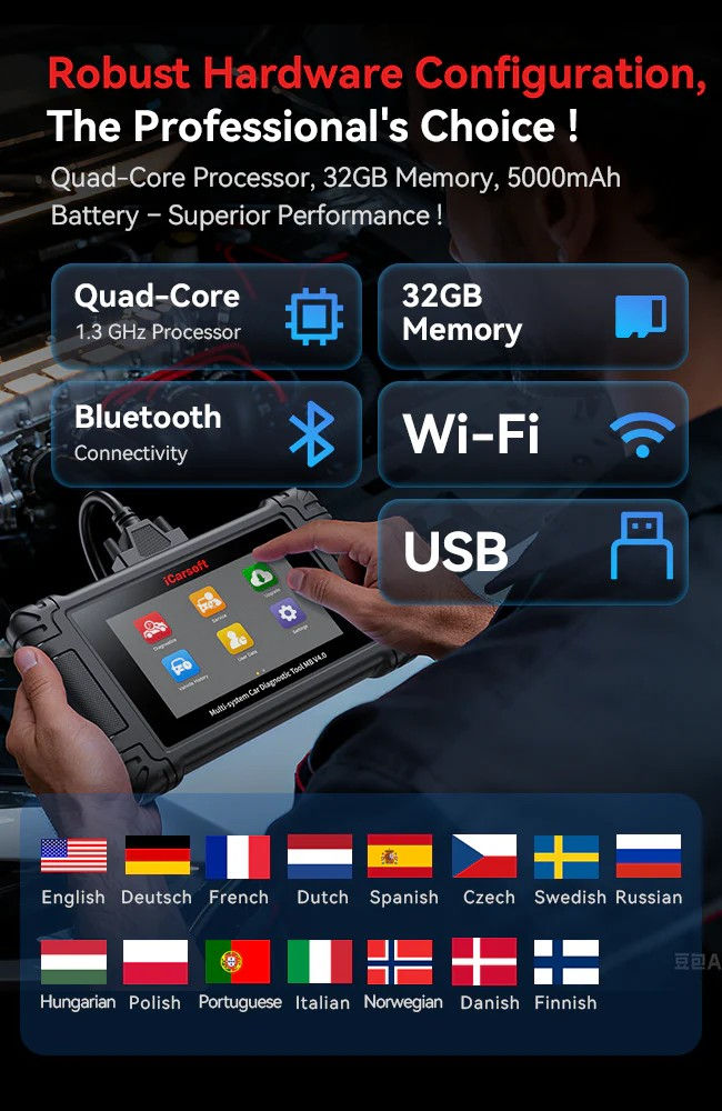 Miniaturbild: ICARSOFT POR V4.0 For Porsche Touch Screen Diagnostic Scanner