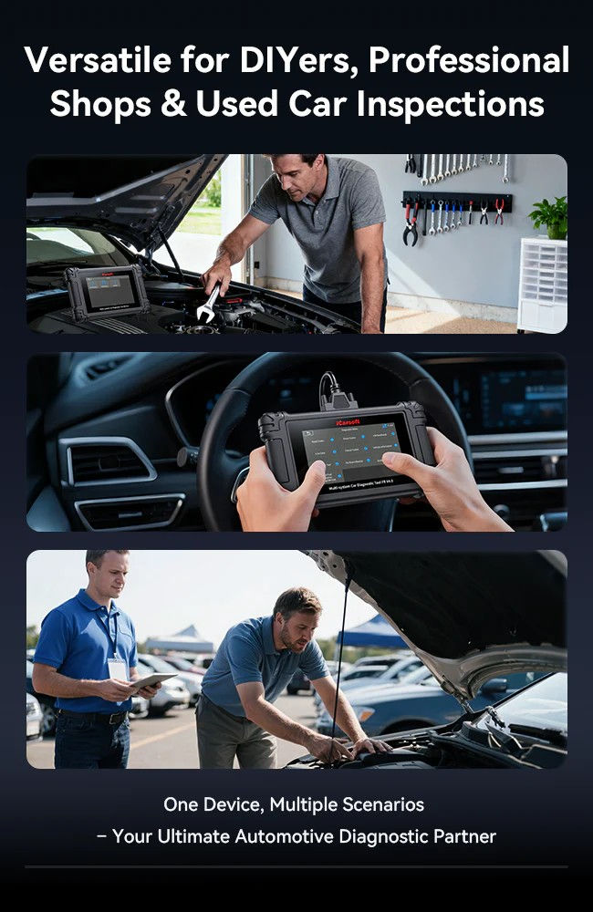 Miniatyrbild: ICARSOFT FR V4.0 For French & Italian Vehicles Touch Screen Diagnostic Scanner