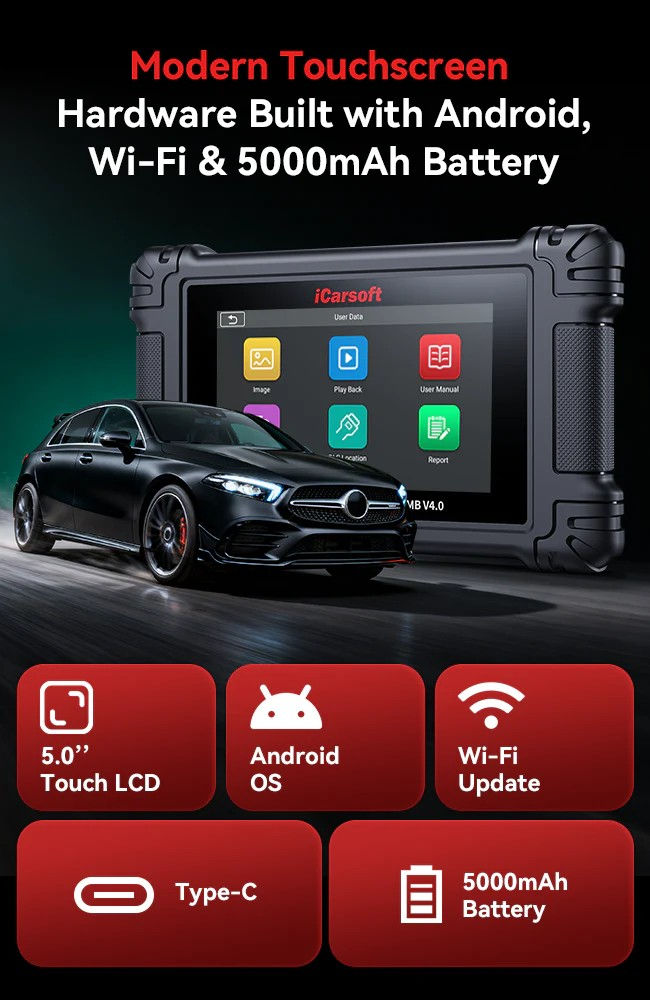 Miniaturbild: ICARSOFT MB V4.0 For Mercedes Benz Touch Screen Diagnostic Scanner