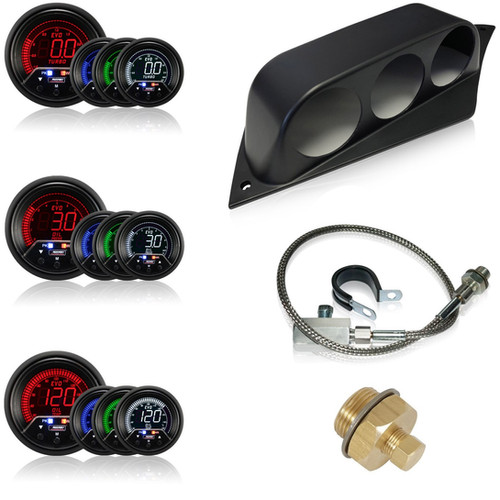 60mm Evo Peak Gauge & Custom Pod Package Focus MK2 RS ST 2.5 Prosport