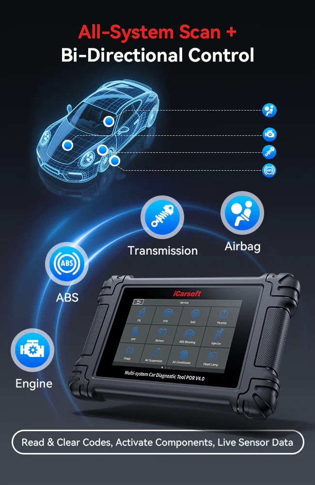 Miniatura: ICARSOFT POR V4.0 For Porsche Touch Screen Diagnostic Scanner