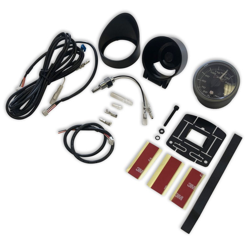 Miniatyrbild: 52mm Prosport Clear Lens Stepper Motor (Peak) Oil Temp Gauge