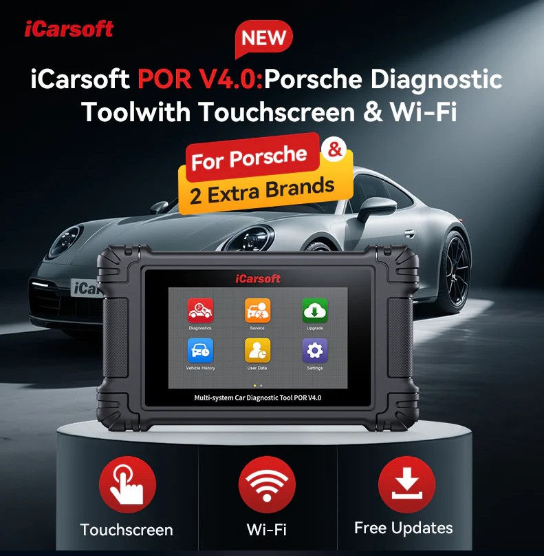 Thumbnail: ICARSOFT POR V4.0 For Porsche Touch Screen Diagnostic Scanner