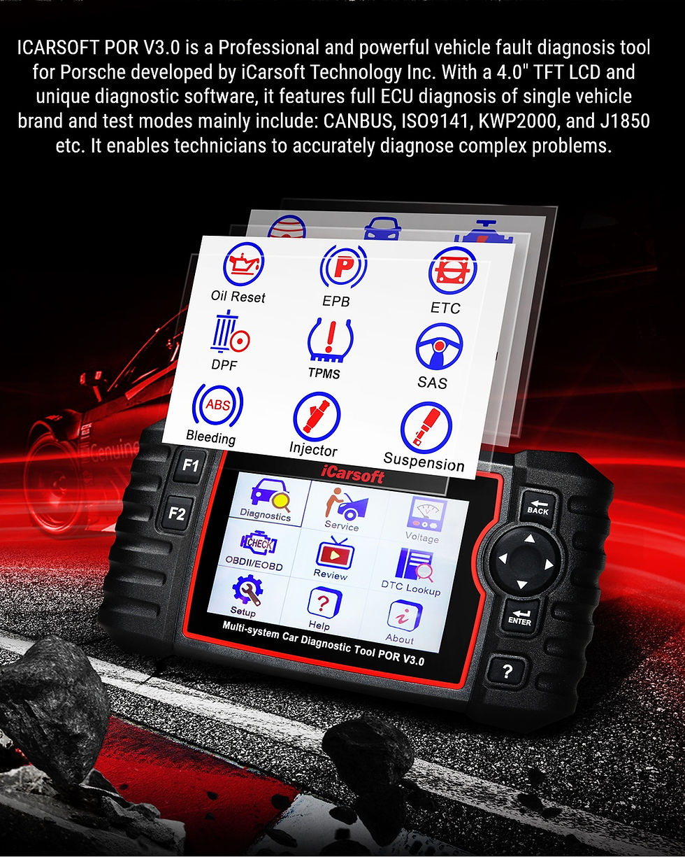 Miniatura: ICARSOFT POR V3.0 Diagnostic Scanner - Porsche / Cayenne