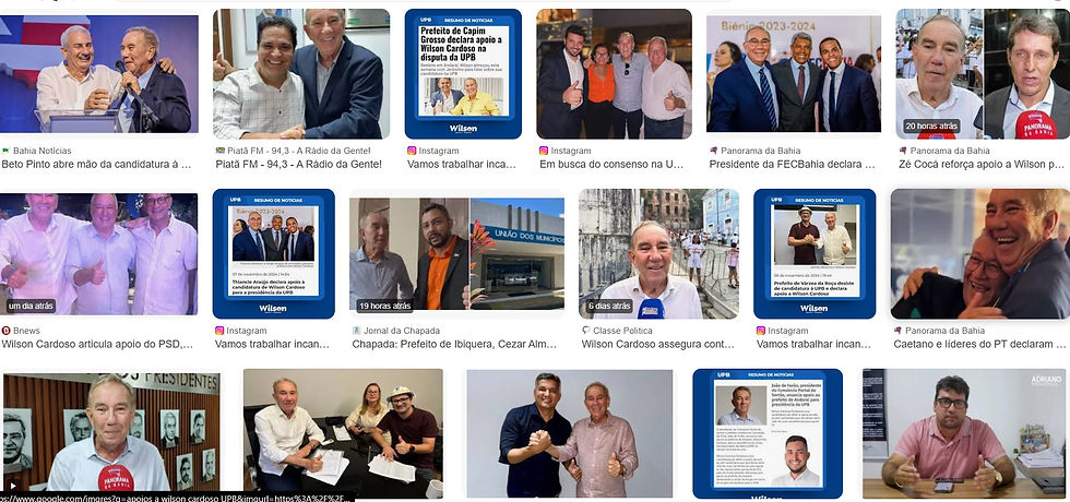 Wilson Cardoso e apoiadores para presidencia da UPB