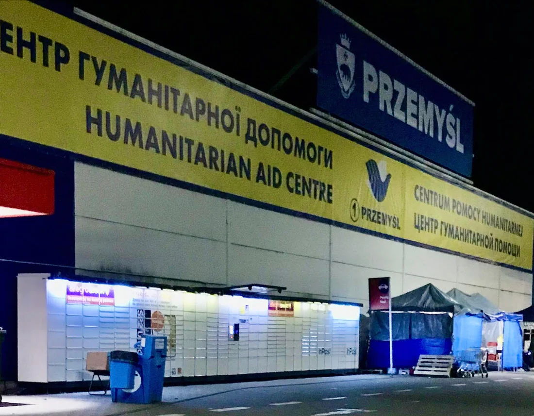 Relief for Refugees at Tesco Center, Poland