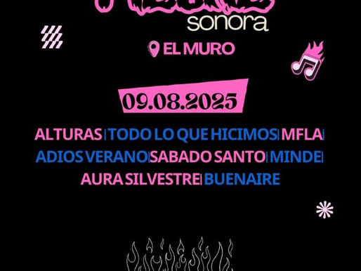 ROCK FEST PRESENTA FIEBRE SONORA ESTE 9 DE AGOSTO