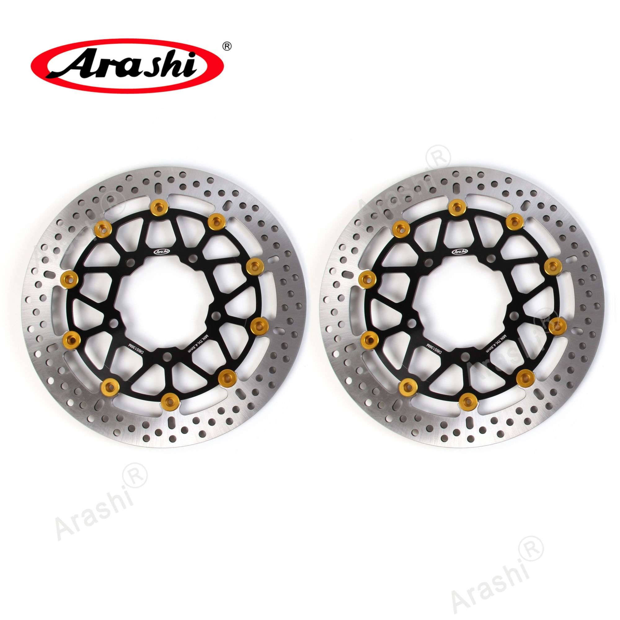 Arashi Front Brake Rotor For SUZUKI HAYABUSA Gen 3 GSXR1300 2019 - 2026