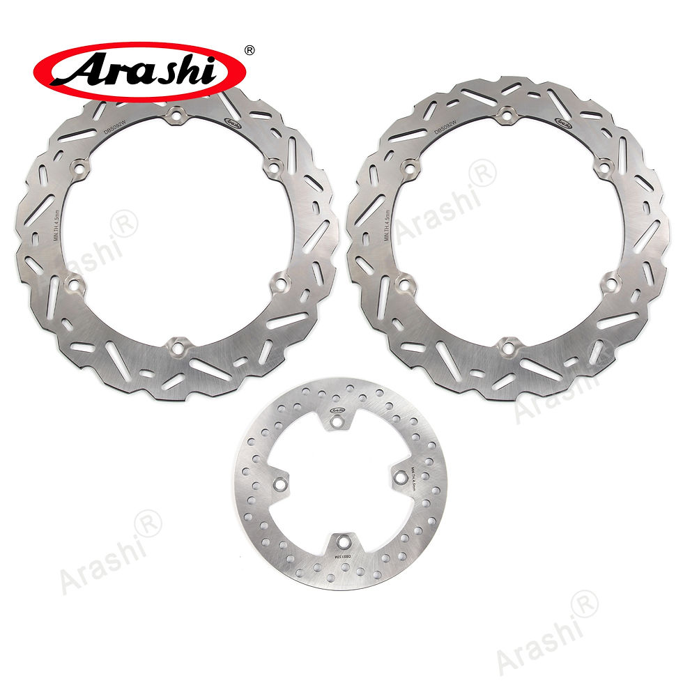 Arashi Front Rear Brake Rotor Set For HONDA CB650F ABS / CBR650F NON-ABS 14-18
